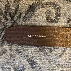 J Lindeberg men’s chocolate brown belt NWOT